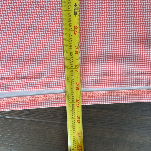 BONOBOS Limited Edition Orange White Houndstooth Performance Golf Polo LARGE - Picture 13 of 14